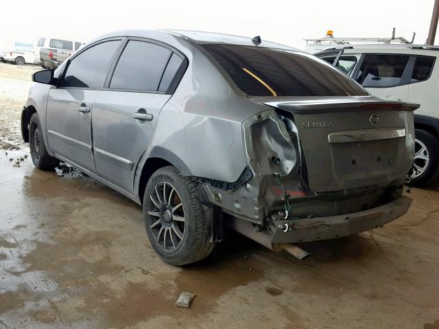 3N1AB6AP2CL615947 - 2012 NISSAN SENTRA 2.0 SILVER photo 3