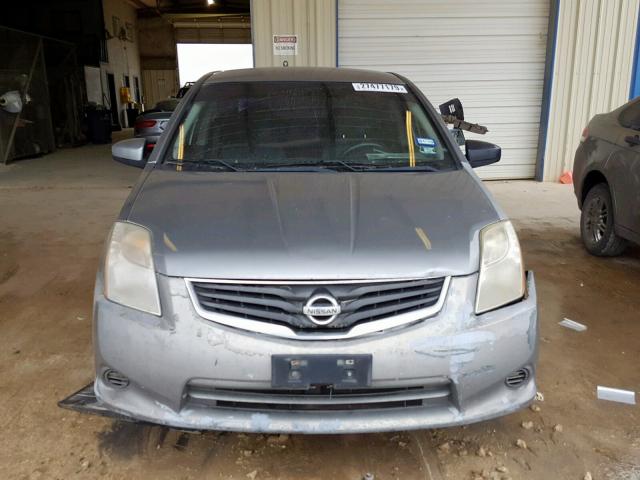 3N1AB6AP2CL615947 - 2012 NISSAN SENTRA 2.0 SILVER photo 9