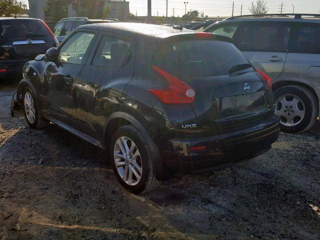 JN8AF5MV0ET357176 - 2014 NISSAN JUKE S BLACK photo 3