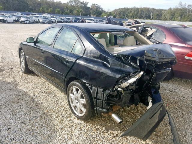 YV1RS592562543614 - 2006 VOLVO S60 2.5T BLACK photo 3