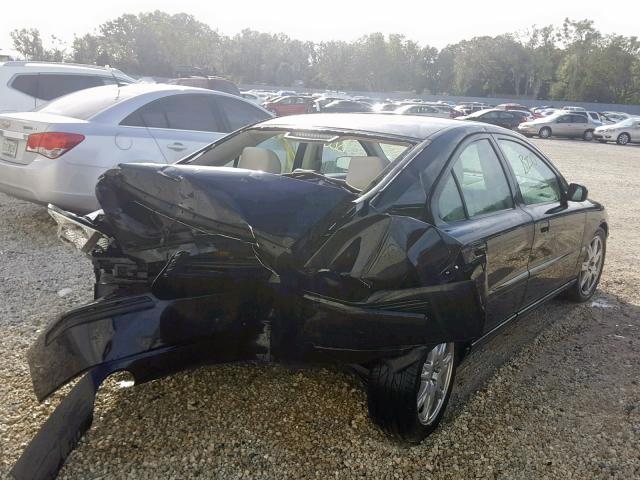 YV1RS592562543614 - 2006 VOLVO S60 2.5T BLACK photo 4