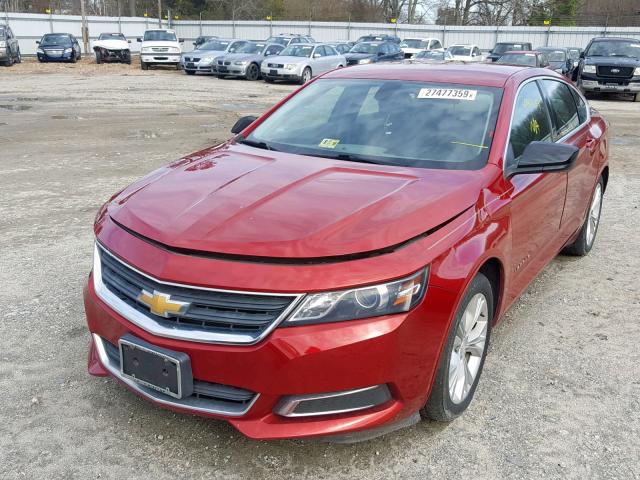 2G11Z5SRXE9188132 - 2014 CHEVROLET IMPALA ECO RED photo 2