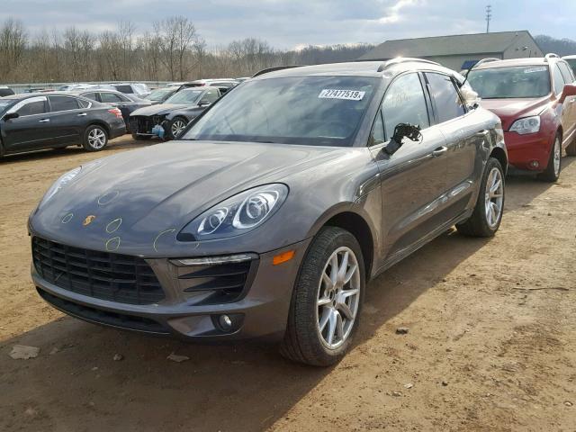 WP1AB2A51GLB51019 - 2016 PORSCHE MACAN S GRAY photo 2