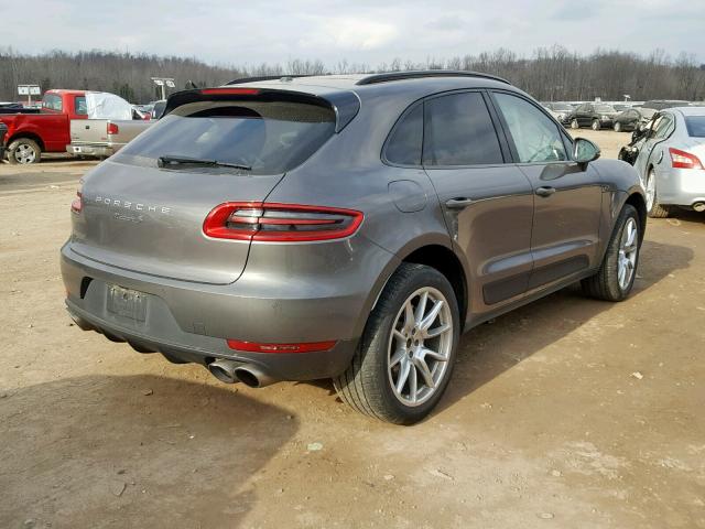 WP1AB2A51GLB51019 - 2016 PORSCHE MACAN S GRAY photo 4