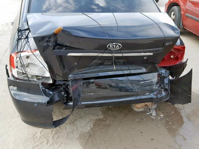 KNAFE121475395611 - 2007 KIA SPECTRA EX BLACK photo 9