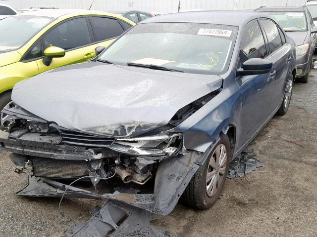 3VW2K7AJ8CM096493 - 2012 VOLKSWAGEN JETTA BASE 灰色 照片 2