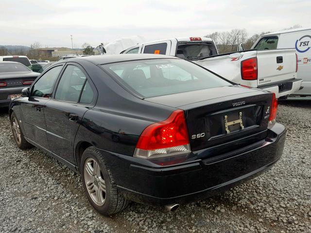 YV1RS592062518278 - 2006 VOLVO S60 2.5T BLACK photo 3