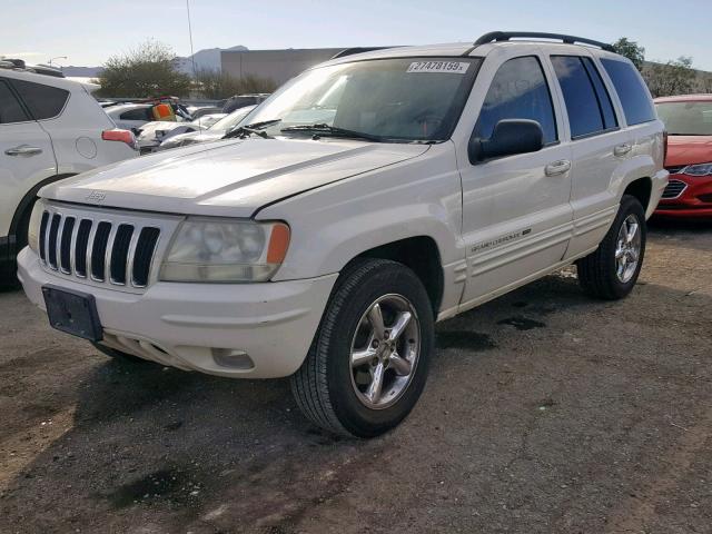 1J4GX58N12C233811 - 2002 JEEP GRAND CHER WHITE photo 2