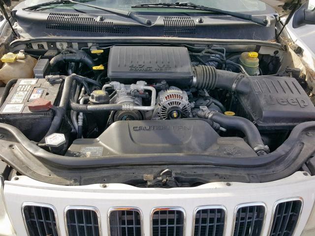 1J4GX58N12C233811 - 2002 JEEP GRAND CHER WHITE photo 7