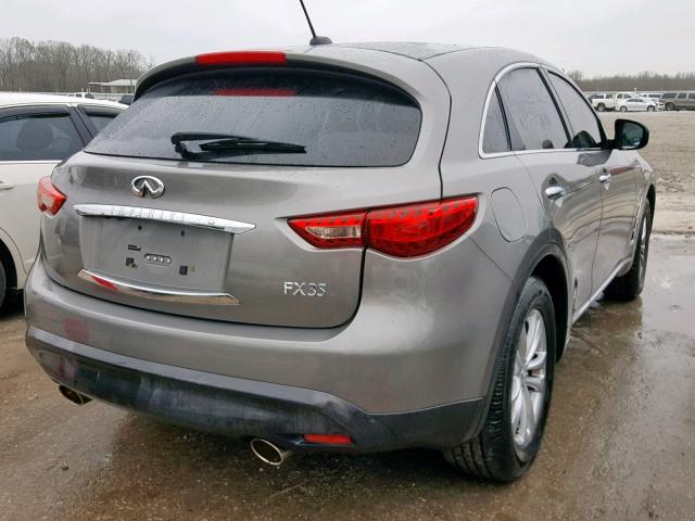 JN8AS1MUXBM710816 - 2011 INFINITI FX35 GRAY photo 4