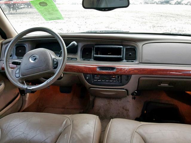 2MEFM75W91X646952 - 2001 MERCURY GRAND MARQ TAN photo 9