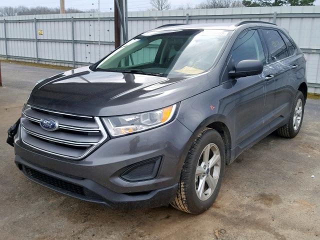 2FMPK3G98JBB93380 - 2018 FORD EDGE SE GRAY photo 2