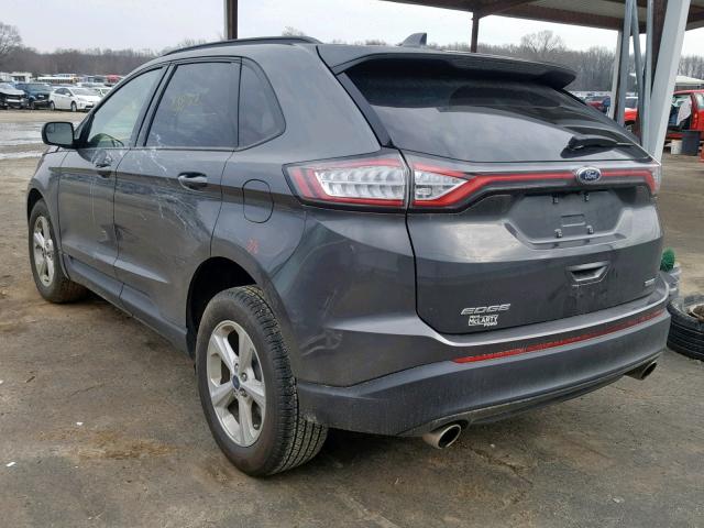 2FMPK3G98JBB93380 - 2018 FORD EDGE SE GRAY photo 3