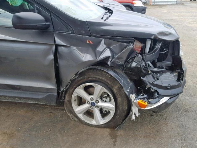 2FMPK3G98JBB93380 - 2018 FORD EDGE SE GRAY photo 9