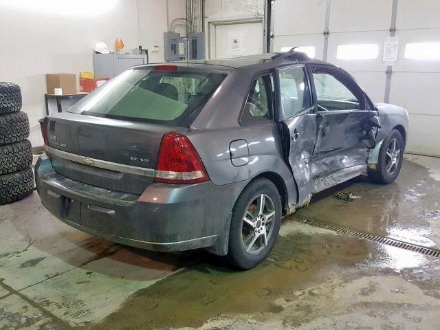 1G1ZT61866F207254 - 2006 CHEVROLET MALIBU MAX ნაცრისფერი ფოტო 4
