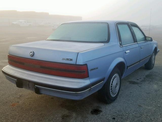 1G4AG54NXN6458423 - 1992 BUICK CENTURY SP BLUE photo 4