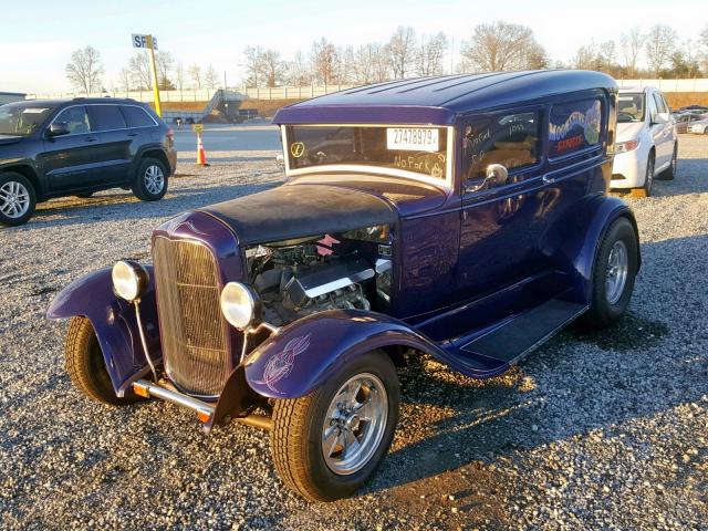 F10394 - 1930 FORD SEDAN PURPLE photo 2