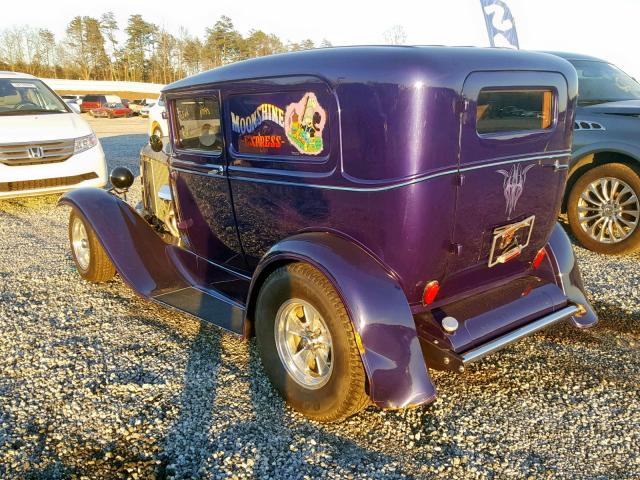 F10394 - 1930 FORD SEDAN PURPLE photo 3