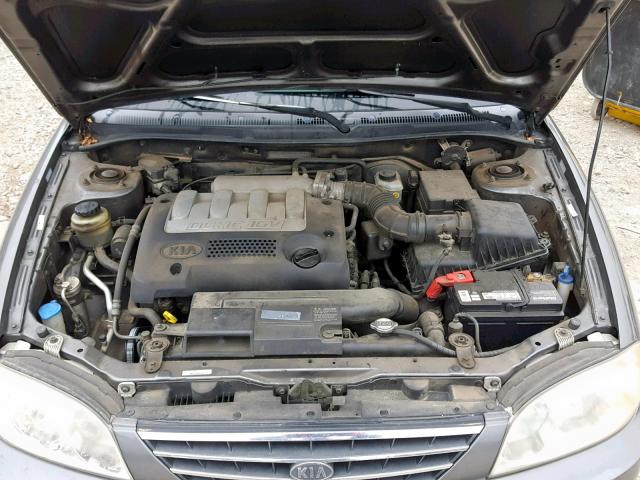 KNAFB121X25204226 - 2002 KIA SPECTRA BA SILVER photo 7