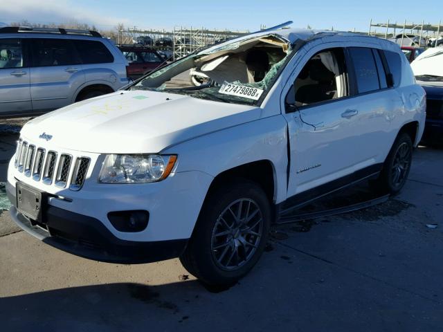 1C4NJDBB2CD505351 - 2012 JEEP COMPASS SP WHITE photo 2