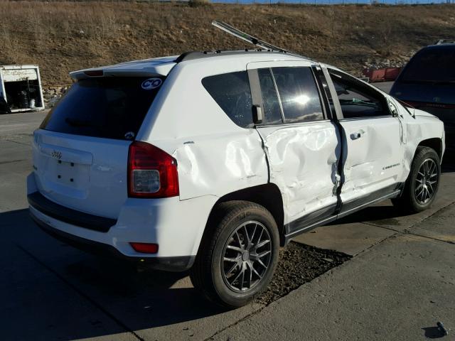 1C4NJDBB2CD505351 - 2012 JEEP COMPASS SP WHITE photo 4