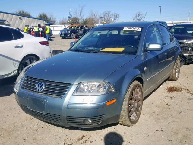 WVWUK63B13P284133 - 2003 VOLKSWAGEN PASSAT W8 TURQUOISE photo 2