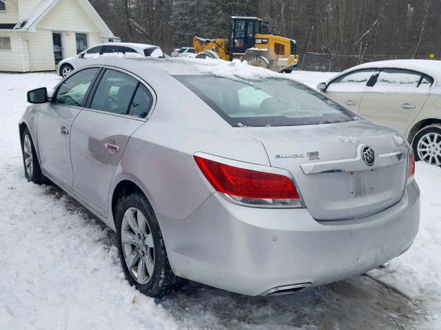 1G4GE5ED1BF156830 - 2011 BUICK LACROSSE C SILVER photo 3