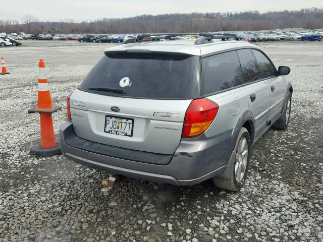 4S4BP61C077336213 - 2007 SUBARU LEGACY OUT SILVER photo 4