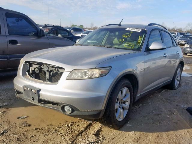 JNRAS08U55X106173 - 2005 INFINITI FX35 SILVER photo 2