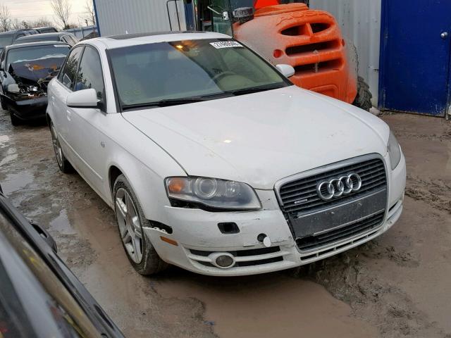 WAUDF78E47A148520 - 2007 AUDI A4 2.0T QU WHITE photo 1