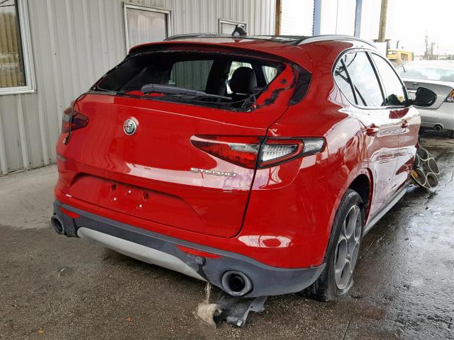 ZASFAKNN4J7B78873 - 2018 ALFA ROMEO STELVIO TI RED photo 4
