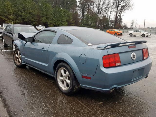 1ZVHT82H475281354 - 2007 FORD MUSTANG GT BLUE photo 3