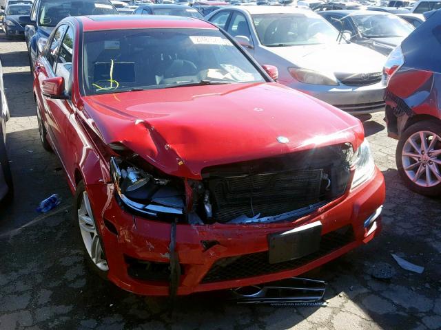 WDDGF4HB9DA864884 - 2013 MERCEDES-BENZ C 250 RED photo 1