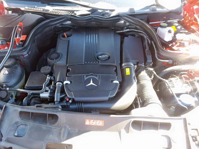 WDDGF4HB9DA864884 - 2013 MERCEDES-BENZ C 250 RED photo 7