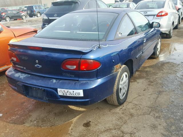 1G1JS124427262174 - 2002 CHEVROLET CAVALIER L BLUE photo 4