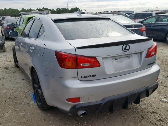 JTHBE262972010411 - 2007 LEXUS IS 350 SILVER photo 3