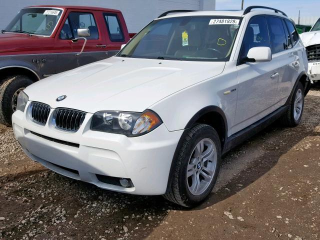 WBXPA93416WG77794 - 2006 BMW X3 3.0I WHITE photo 2