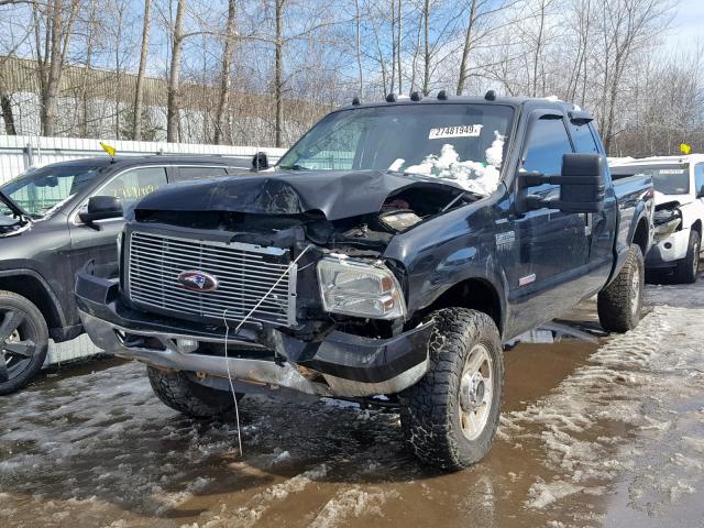 1FTWX31P16EC69073 - 2006 FORD F350 SRW S BLACK photo 2