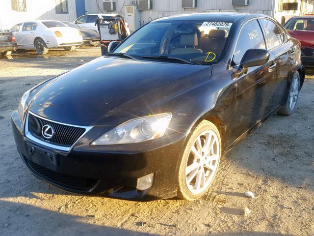 JTHBE262662006847 - 2006 LEXUS IS 350 BLACK photo 2