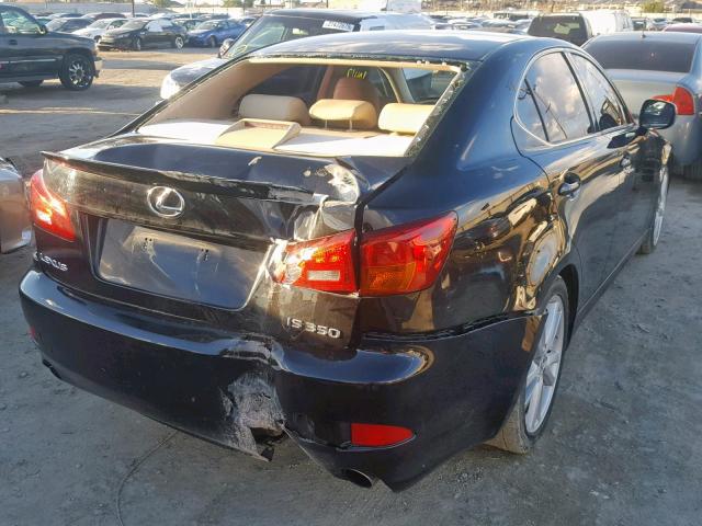 JTHBE262662006847 - 2006 LEXUS IS 350 BLACK photo 4