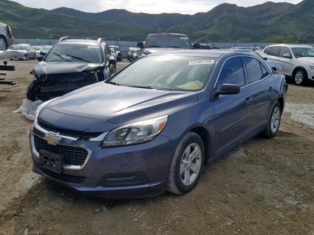 1G11B5SL2FF207670 - 2015 CHEVROLET MALIBU LS BLUE photo 2