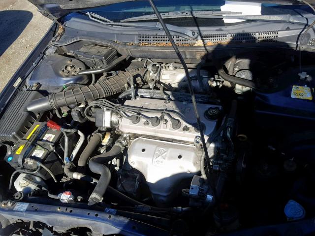 1HGCF86672A052987 - 2002 HONDA ACCORD VAL BLUE photo 7