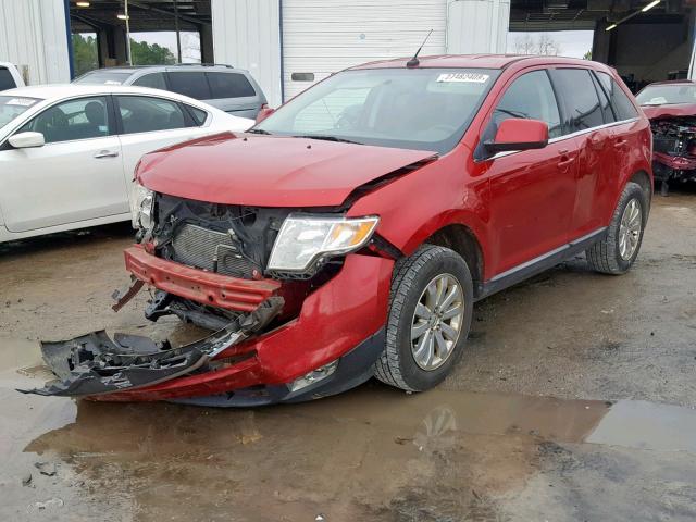 2FMDK3KC5ABA93677 - 2010 FORD EDGE LIMIT RED photo 2