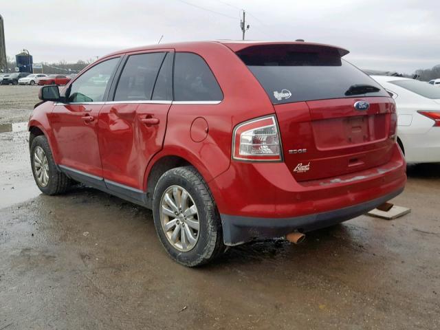 2FMDK3KC5ABA93677 - 2010 FORD EDGE LIMIT RED photo 3