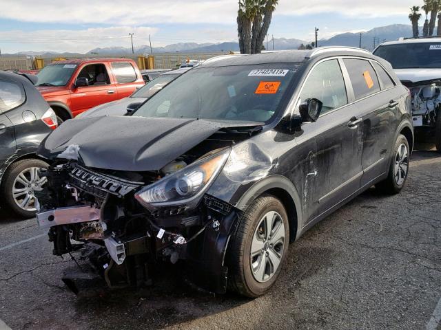 KNDCC3LC4H5057604 - 2017 KIA NIRO EX BLACK photo 2