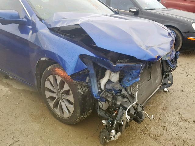 1HGCT1B84DA000257 - 2013 HONDA ACCORD EXL BLUE photo 10