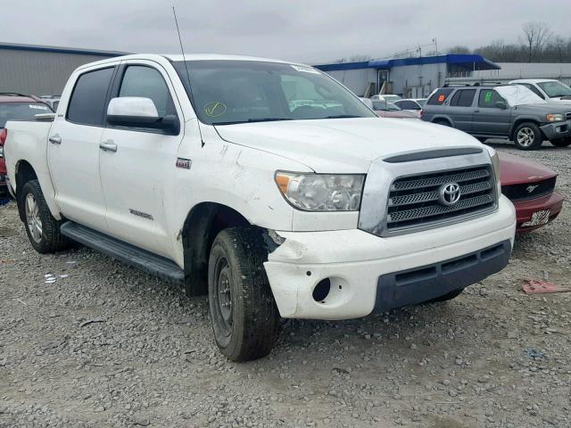 5TBEV58167S466307 - 2007 TOYOTA TUNDRA CRE WHITE photo 1