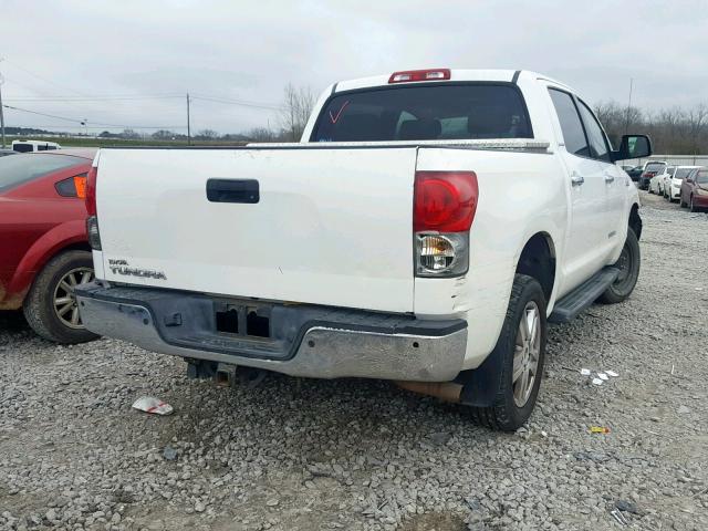 5TBEV58167S466307 - 2007 TOYOTA TUNDRA CRE WHITE photo 4