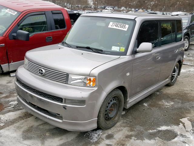 JTLKT324X54028636 - 2005 TOYOTA SCION XB GRAY photo 2