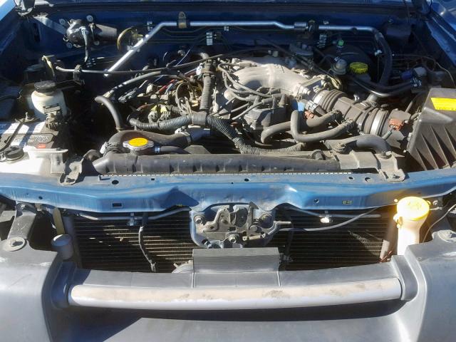 1N6ED27T93C407983 - 2003 NISSAN FRONTIER C BLUE photo 7